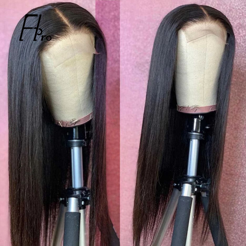 4x4 Lace Closure Wig Unit Straight Virgin Hair Natural Color